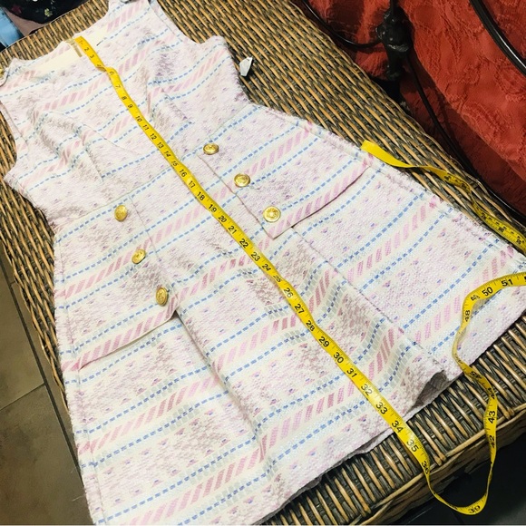 NWT Laundry by Shelli Segal Black Multicolored Tweed Dress Sz 4 - Picture 11 of 12